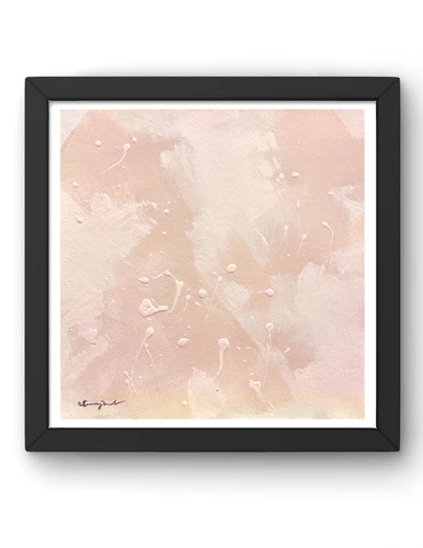 Guajardo Art: Pink Blush 12X12 Abstract Original Paper Feng Shui Home Decor deal from eBay