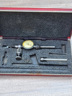 L. S. Starrett No. 711 Last Word Dial Test Indicator w/ Box/ Case