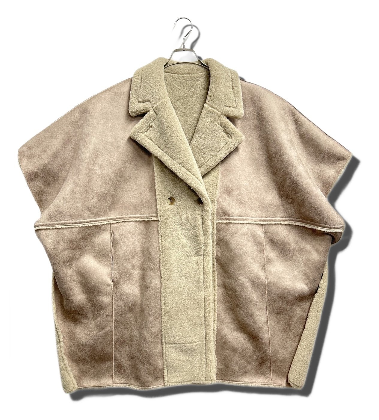 Ameri Reversible Coat 1220730980 Beige Size:FREE … - image 1