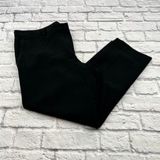 Ann Taylor Women Black Straight Leg Dress Pants Size 16 Business Casual Trousers