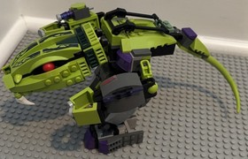 99% complete Lego Ninjago 9455 Fangpyre Mech - no minifigures