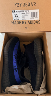 Adidas Yeezy Boost 350 V2 Dazzling Blue GY7164 Size 11 Brand New - Wrong Box