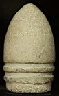 Carved 0.69 Caliber Civil War Bullet  ~  Nice
