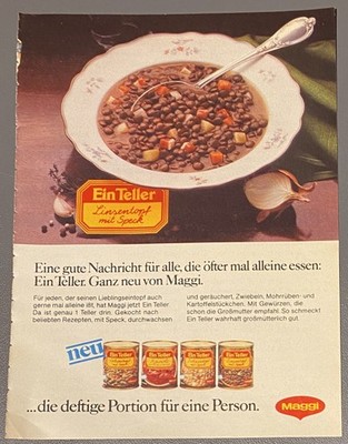 Werbeanzeige/advertisement A5:  Maggi Linsentopf     1979  (WA444)
