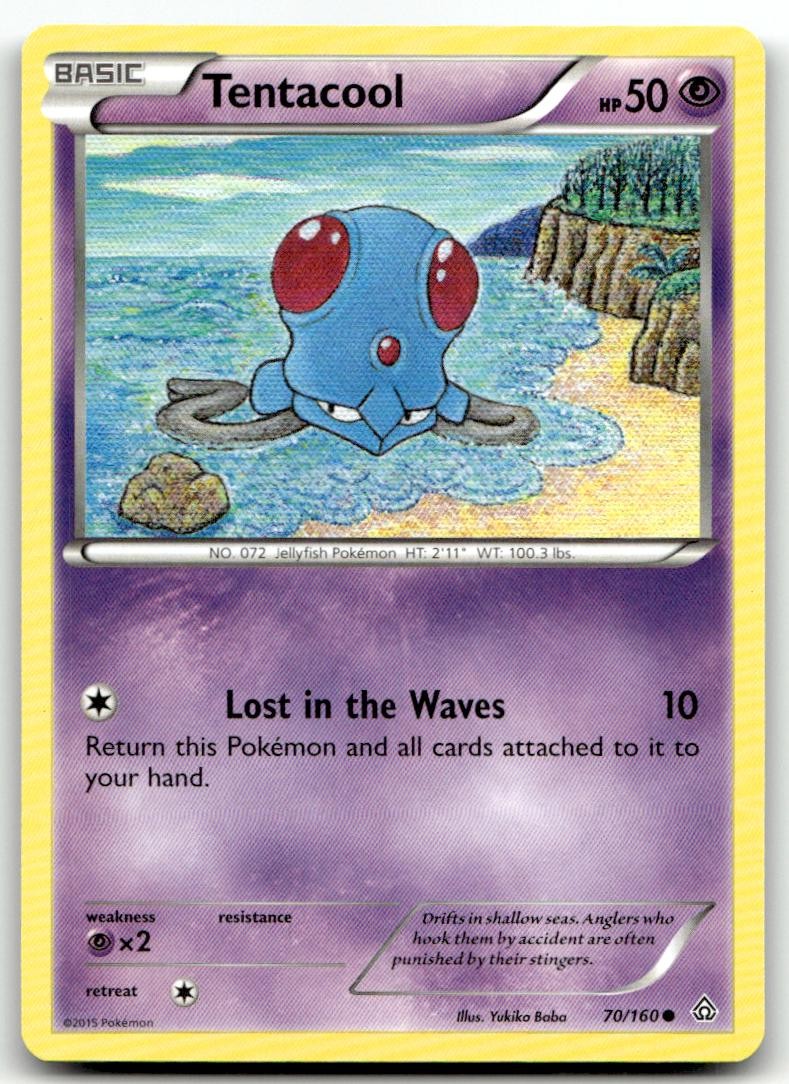 Tentacool 70/160 Common Primal Clash NM Yukiko Baba