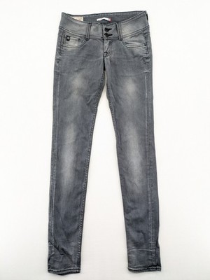 Le Temps des Cerises Damen Jeans T26 Grau Skinny Fit High Waist Röhrenjeans