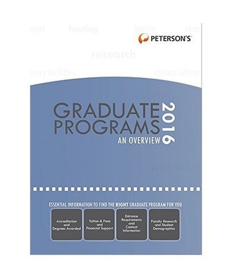 Graduate & Professional Programs: An Overview 2016, Peterson's