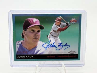 2025 Topps Chrome Platinum - John Kruk Aqua Refractor Auto /150 #CPA-JK