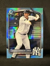 2025 Bowman Draft - Chrome Spencer Jones #BDC-9 Sky Blue Refractor (RC) Yankees