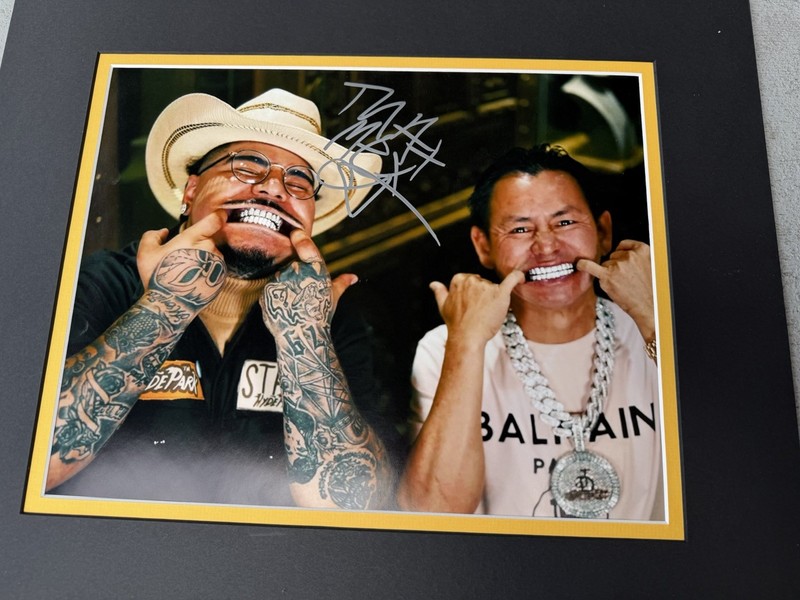 That Mexican OT signed autographed With Johnny Dang Jeweler Photo Nice Estate