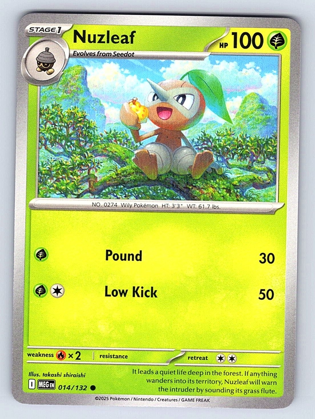 Nuzleaf Common ME01: Mega Evolution 014/132 NM