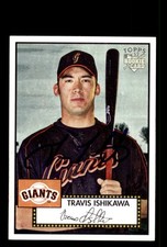 Signed Baseball Card Auto Travis Ishikawa 2006 Topps '52 Rookies #141 Giants