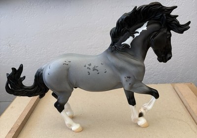 Breyer Trad. Breyerfest BLUE ZEUS Blue Roan Sabino Mustang Stallion /Fireheart