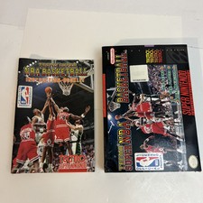 Tecmo Super NBA Basketball Super Nintendo Entertainment Box Manual Only