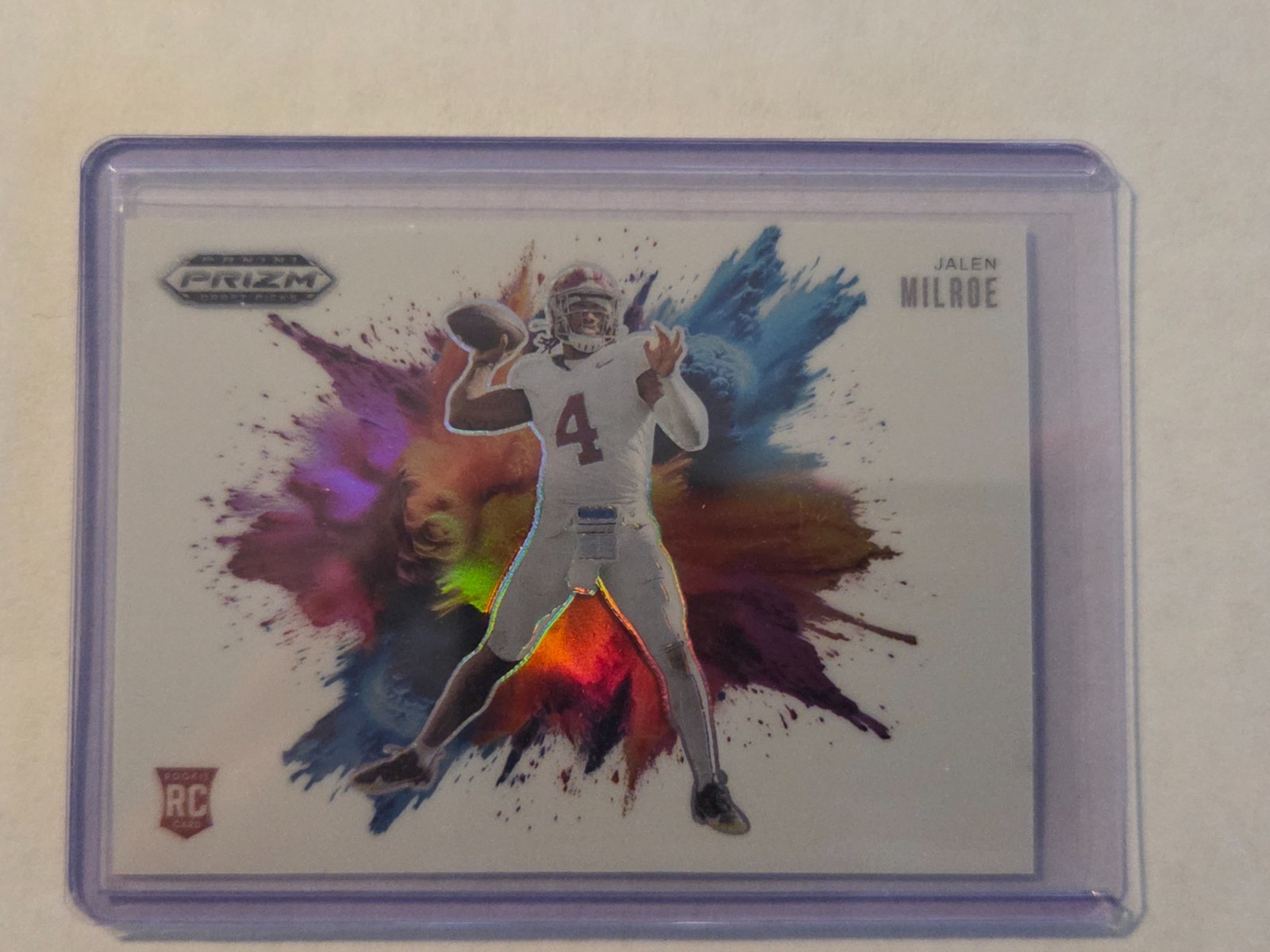 2025 Panini Prizm Draft Picks - Jalen Milroe - Color Blast - Case Hit - Alabama