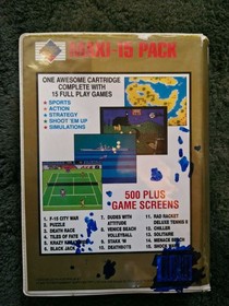 Maxi-15 Pack HES Cartridge Nintendo NES Complete With Box