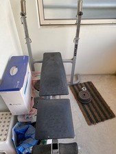hantelbank mit gewichten gebraucht