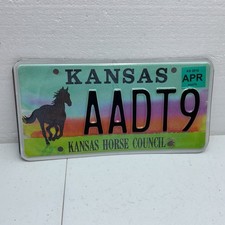 2016 Kansas Horse Council License Plate Tag# AADT9