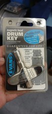 Evans DADK Magnetic Head Drum Key 2001 - 2020 - Black / Chrome NOS