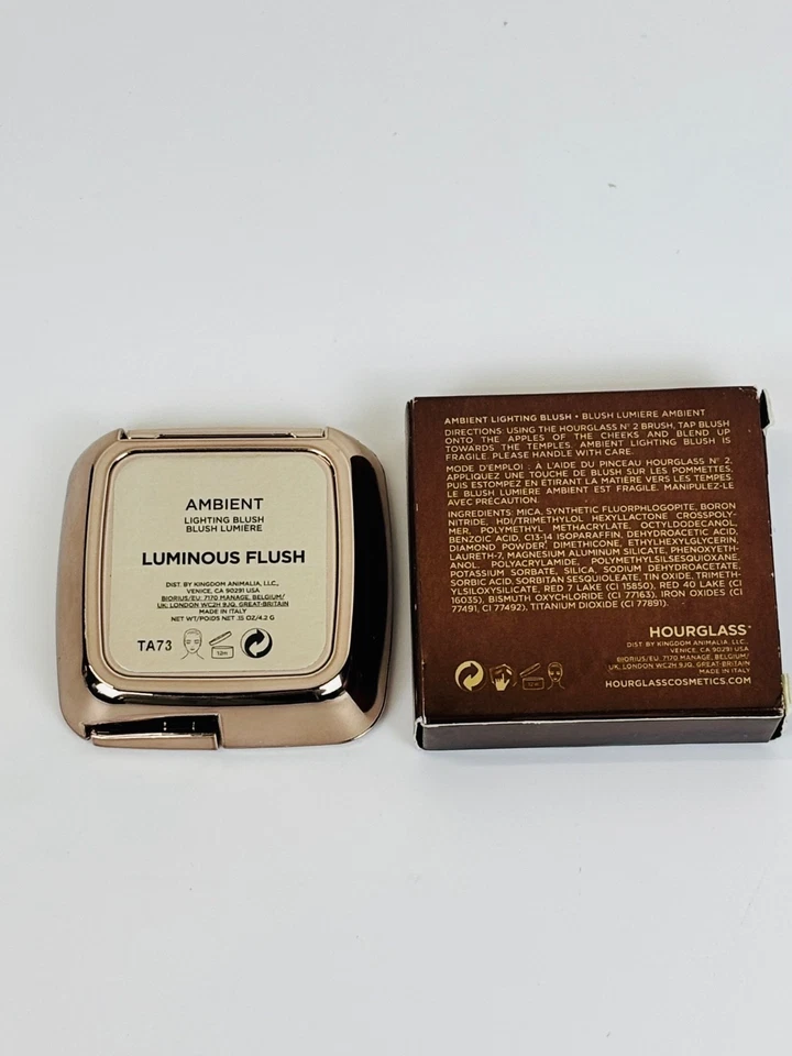 Reloj de arena iluminación ambiental rubor luminoso tamaño completo 0,15 oz/4,2 g Foto 3 de 4