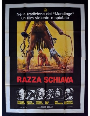 Werbeplakat Hunderasse Sklavenarmband Schiavismo Mandingo Trevor Howard Ekland