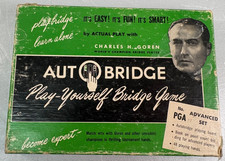 Vintage Auto Bridge Play Yourself Bridge Game Advanced Course Set