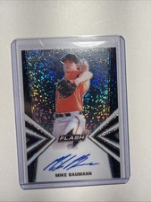 Mike Baumann 2019 Leaf Flash On-Card Auto Blue 21/35 #BA-MB2 Baltimore Orioles 