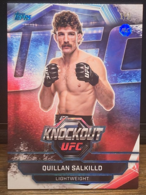 Quillan Salkilld RC 1/1 Platinum 2026 Topps UFC Knockout Lightweight One Of One