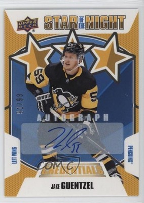 2019 Credentials Star of the Night 3rd Stars 91/99 Jake Guentzel #3S-02 Auto f0l