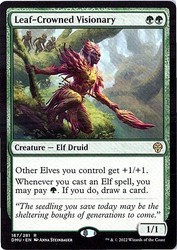 Leaf-Crowned Visionary - Dominaria United #167 Rare