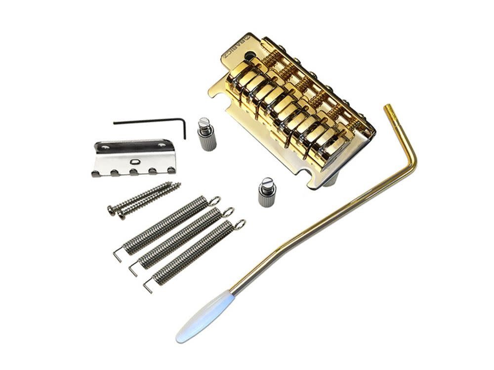 Двухточечный гитарный тремоло-бридж Babicz FCHZ2PT Z серии Strat, золотой