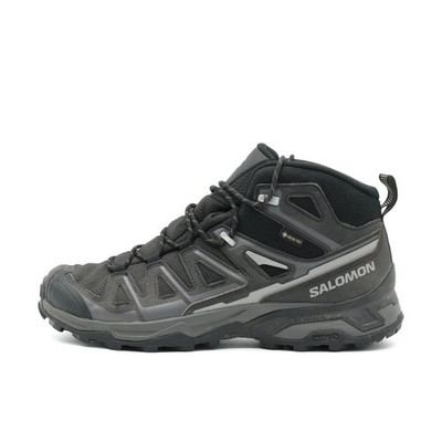 Salomon Herren Schuhe EU 42 X Ultra Pioneer Mid GTX Schwarz Grau Knöchelschutz