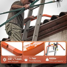 Ladder Stabilizer Carbon Steel Ladder Roof Hook for Window Cleaning Painting