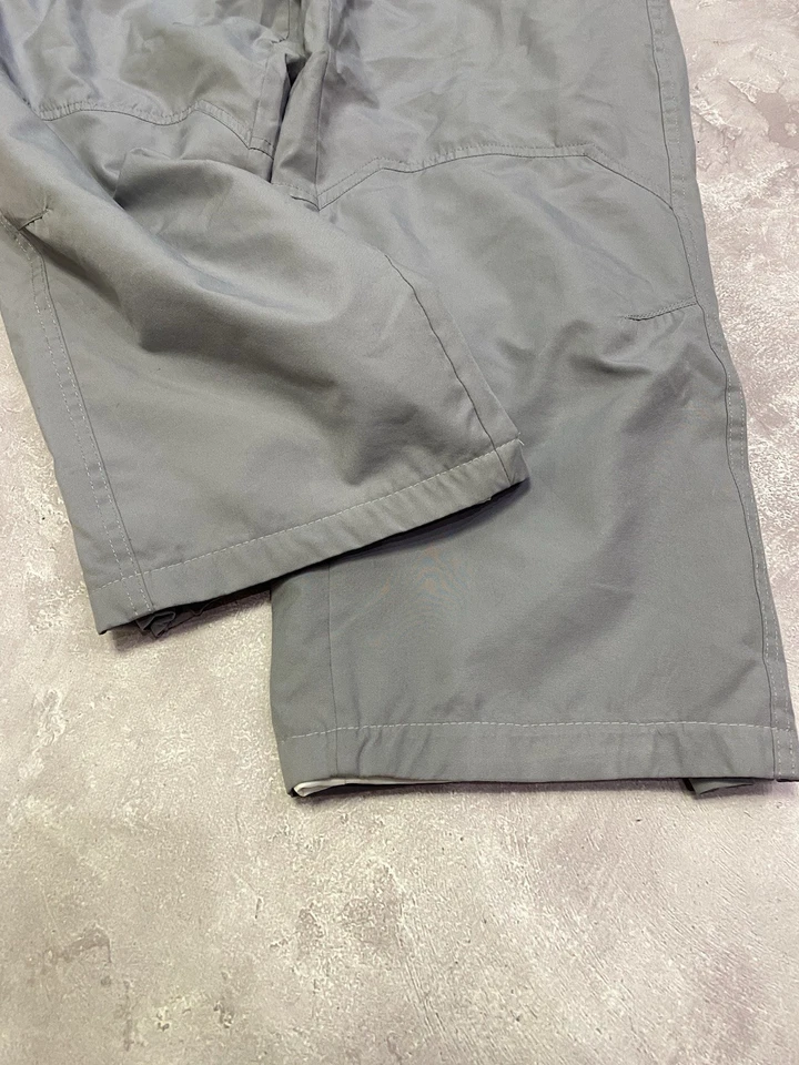 Pantalones deportivos holgados Nike vintage años 90 talla M gris cremalleras nailon Y2K bombo Foto 3 de 4