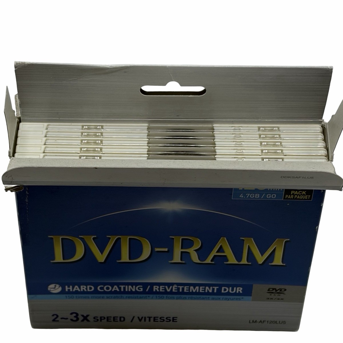 Panasonic LM-AF120LU5 DVD Ram Disc 120 Minute Hard Coating 5 Pack