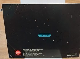 NO GAME- Authentic Manual ONLY! Tennis Nintendo NES