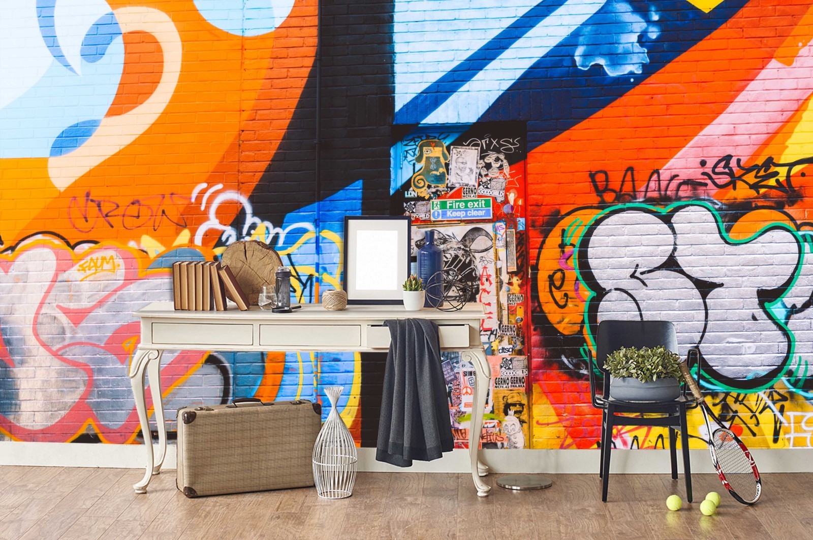 3D Graffiti Art Wall Murals Wallpaper Murals Wall Sticker