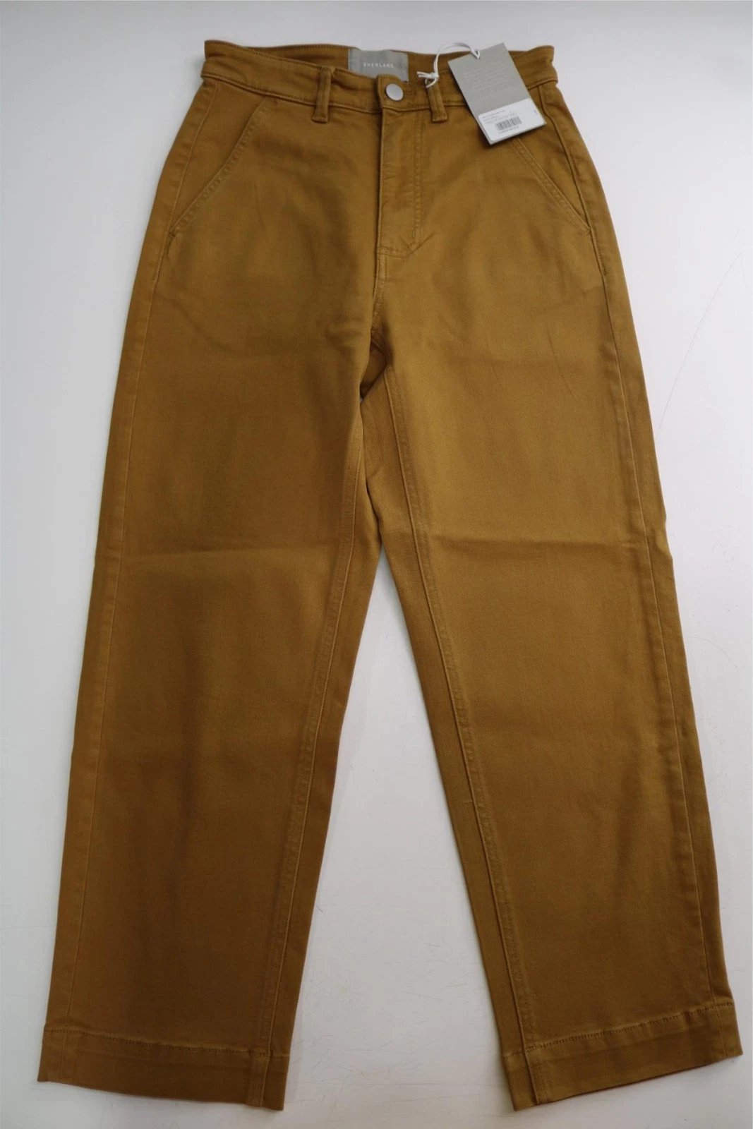 Everlane Straight Leg Crop Pants Capri - Golden Brown - Tan - Size 4