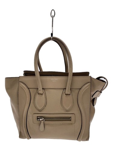 CELINE Tote Bag Luggage Micro BEG Used