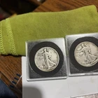1935-1938 walking liberty half dollar silver with cases