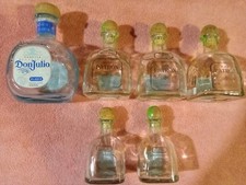 5 PATRON SILVER Bottles.  And 1 tequila Don J...