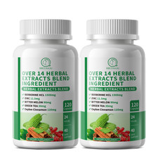 240Ct Berberine HCL 1500mg Capsules Natural Healthy Cholesterol Glucose Support