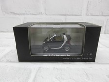 Mini car 1/43 Smart Fortwo Cabrio deep black dealer genuine model car From