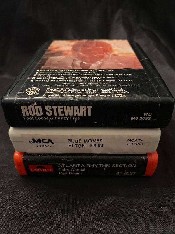 8 track lot-Rod Stewart/Elton John: Blue Moves/Atlanta Rhythm Section  ka-chunk!