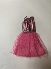 Vtg 1965 Barbie Francie Growin Pretty Hair Pink/Silver Dress #1129 Snap Works!