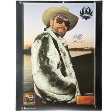 Hank Williams Jr signed autographed poster wrangler jeans 2007