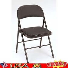 Deluxe Padded Folding Chair Indoor Outdoor Heavy Duty 250lb Capacity Compact New