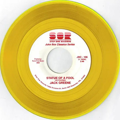 Jack Greene There Goes My Everything YELLOW Vinyl Single 7inch Step One Reco