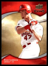 Ryan Ludwick 2009 Upper Deck Icons #92 Cardinals MLB READ FREE SHIP AutographDen