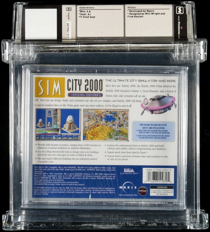 SimCity 2000: Special Edition, WATA 9.8 A+/~VGA 95+ GOLD - Image 2 of 4